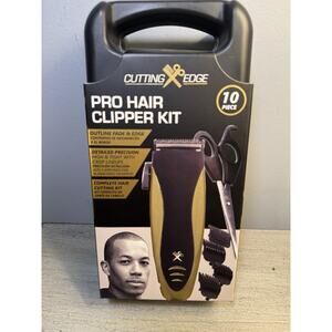 Cutting Edge Pro Hair Clipper Kit 10 Piece Professional Barber Set